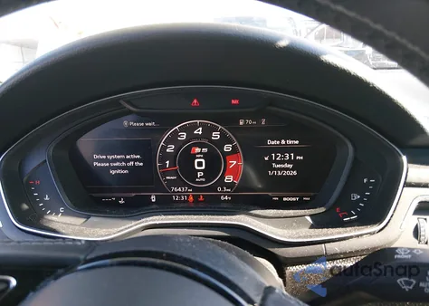 2019 Audi S5 3.0T Premium из США, поврежденный, VIN WAUB4CF5XKA016377